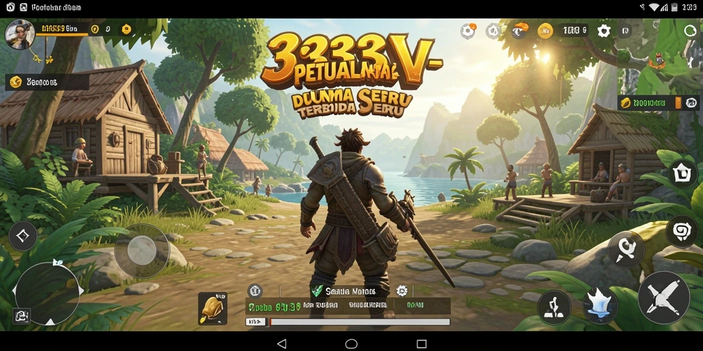 Gameplay 333V menampilkan eksplorasi dunia terbuka yang menakjubkan.