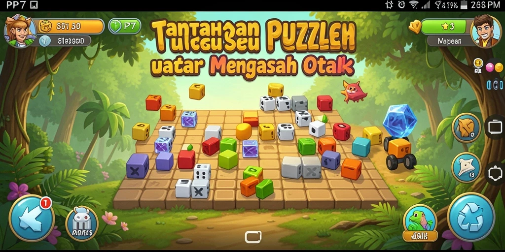 Gameplay seru PP7 dengan berbagai teka-teki menantang.