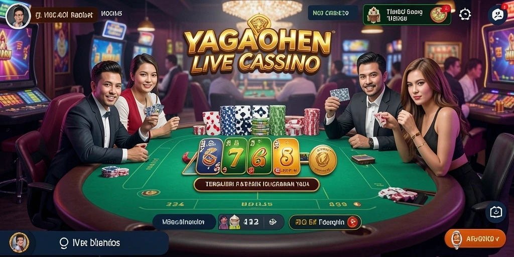 Gameplay Live Casino yang mengasyikkan dan interaktif.